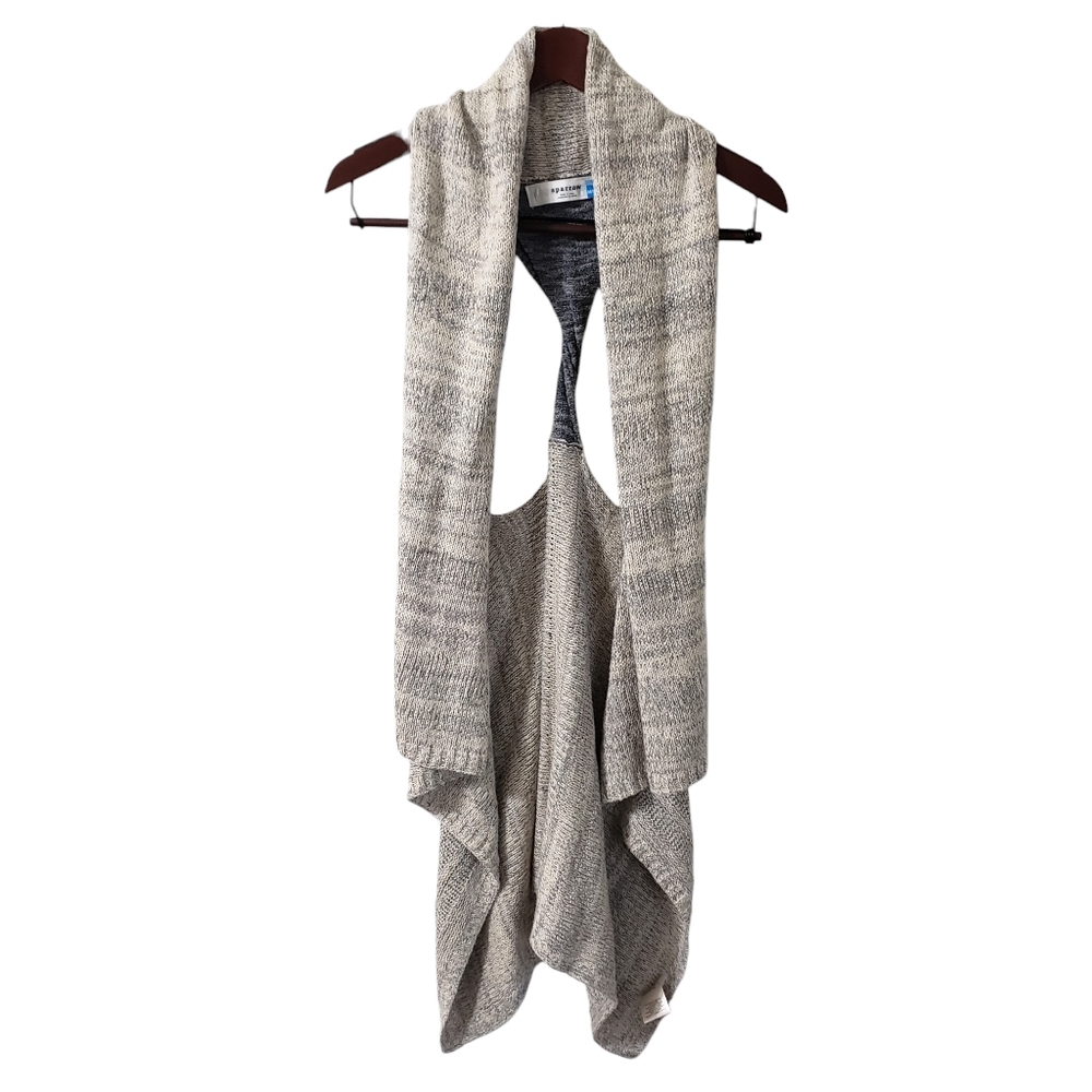 Anthropologie Sparrow Cotton Linen Blend Sweater Vest Sz‎ M/L Petite